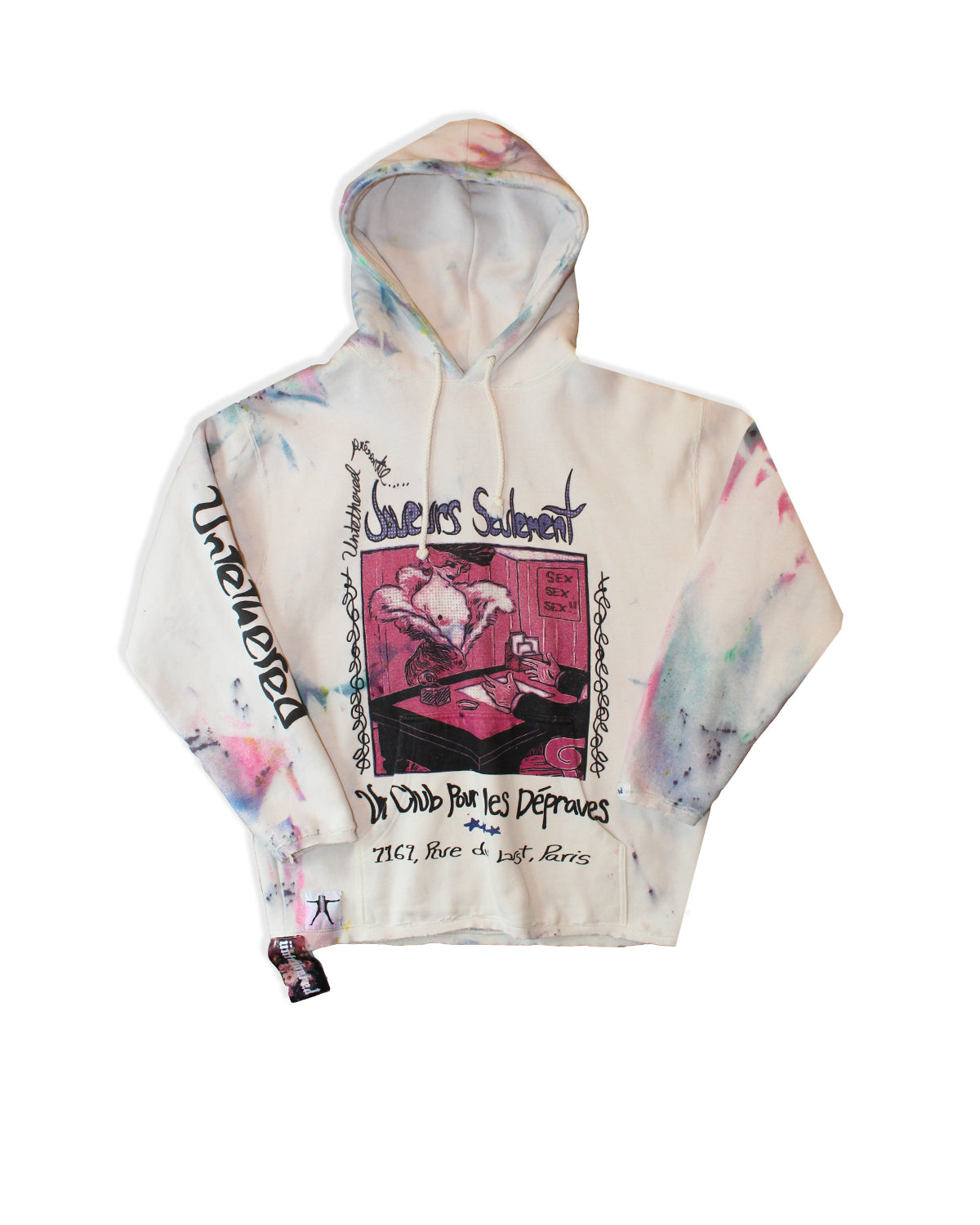"Club For The Depraved" 1/1 Heavyweight Hoodie (Large)
